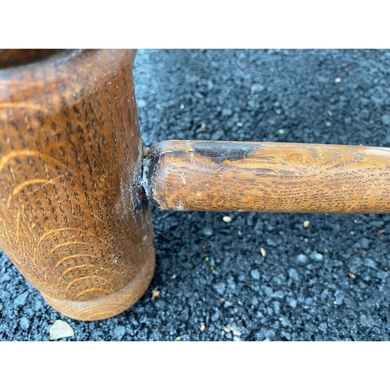 Image 1 of Pair of vintage low chairs by Charles Dudouyt, 1940