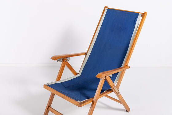 Image 1 of Italian Mid-Century foldable deck chair from Fratelli Reguitti, 1960’s