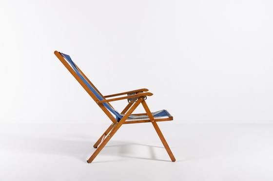 Image 1 of Italian Mid-Century foldable deck chair from Fratelli Reguitti, 1960’s