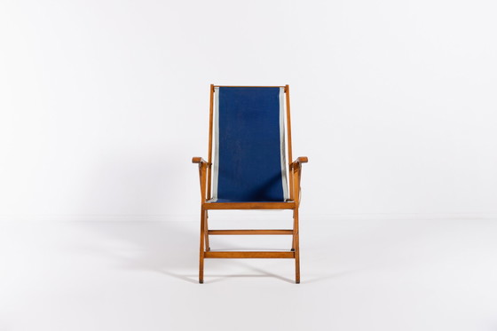 Image 1 of Italian Mid-Century foldable deck chair from Fratelli Reguitti, 1960’s