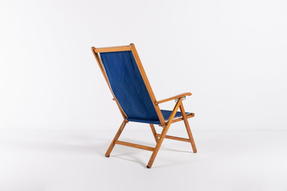 Image 1 of Italian Mid-Century foldable deck chair from Fratelli Reguitti, 1960’s