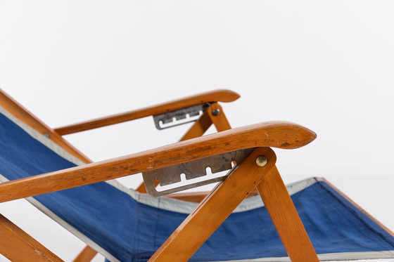 Image 1 of Italian Mid-Century foldable deck chair from Fratelli Reguitti, 1960’s