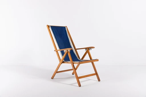 Italian Mid-Century foldable deck chair from Fratelli Reguitti, 1960’s