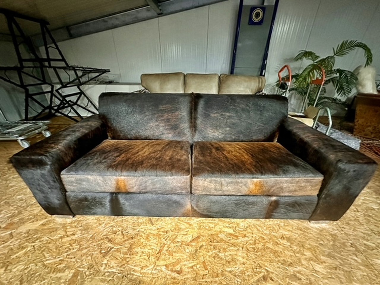 Cowhide sofa discount