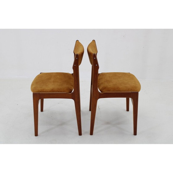 Image 1 of Pair of Danish vintage teak dining chairs, 1960s