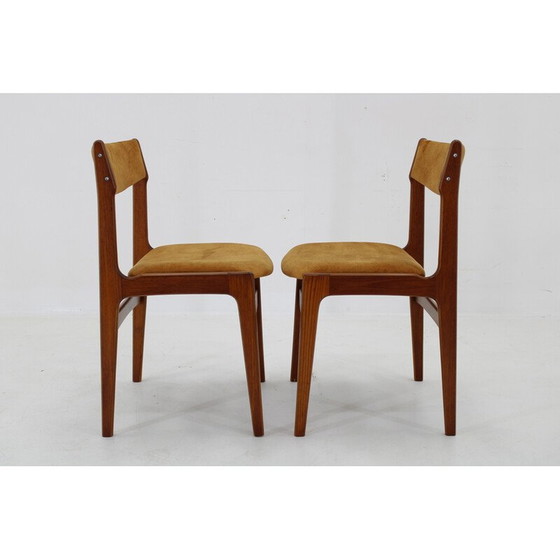 Image 1 of Pair of Danish vintage teak dining chairs, 1960s