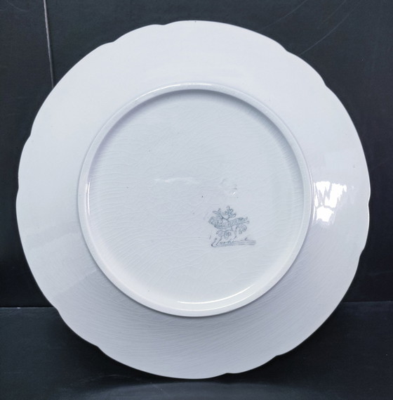 Image 1 of Six Art Nouveau "Mistletoe" Plates Edmond Lachenal