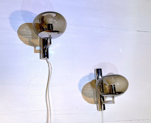  Pair of Sciolari Wall Light, 1970's Italy