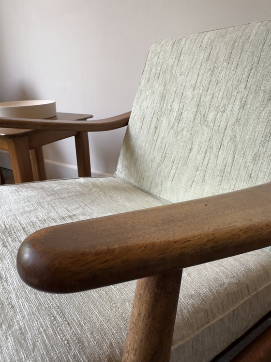 Image 1 of Set of 2 Scandinavian Armchairs | Solid Teak Wood