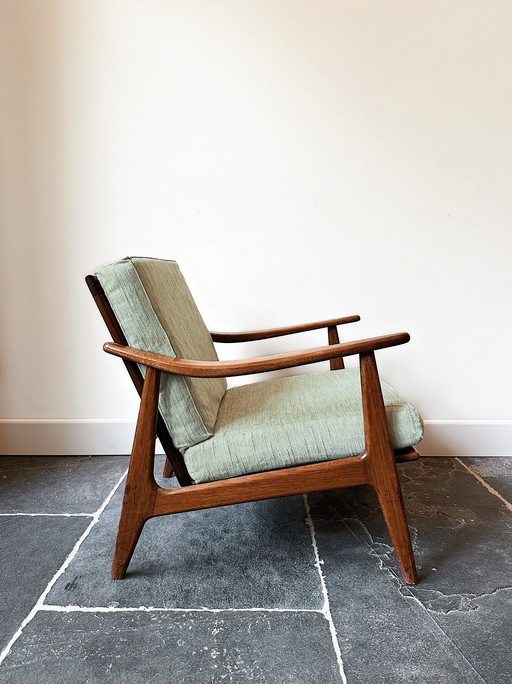 Set of 2 Scandinavian Armchairs | Solid Teak Wood