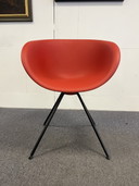 6x Chaises de salle à manger Tonon Structure rouge