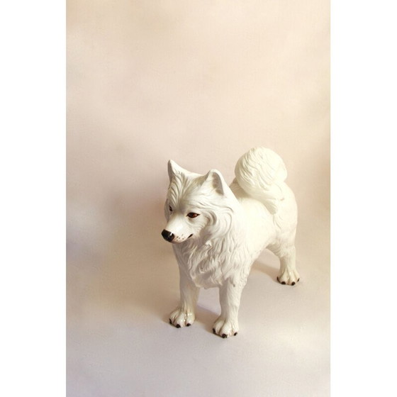 Image 1 of Vintage ceramic dog sculpture nonce imposing, Italy 1970