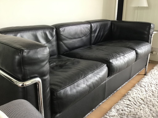 Cassina Lc2 3 Seater Sofa Le Corbusier