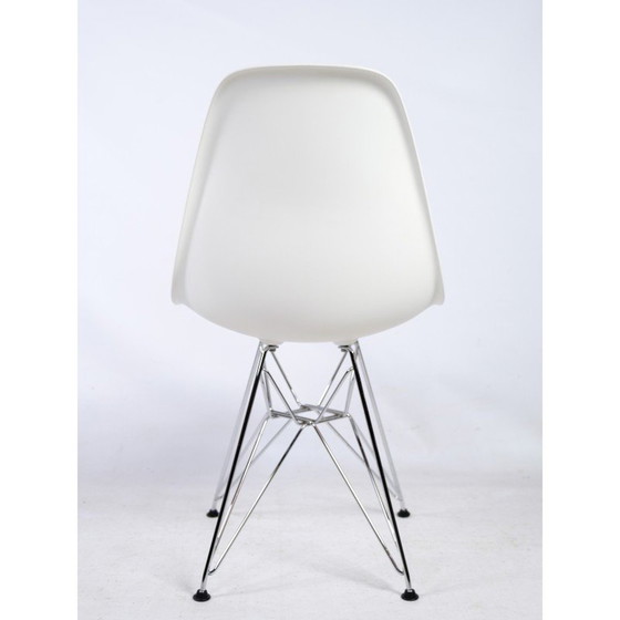 Image 1 of Vintage white plastic Dsr chair by Charles and Ray Eames, 1948s