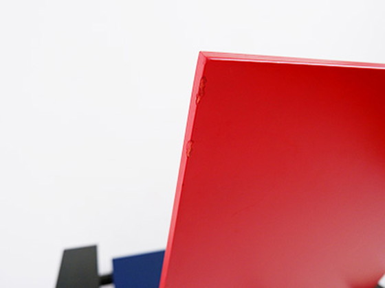 Image 1 of Gerrit Rietveld Red & Blue Chair