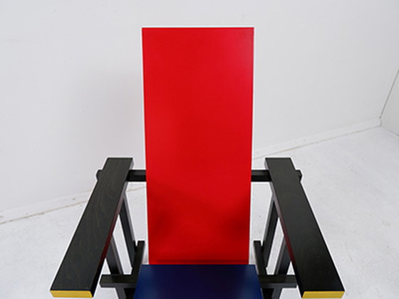 Image 1 of Gerrit Rietveld Red & Blue Chair