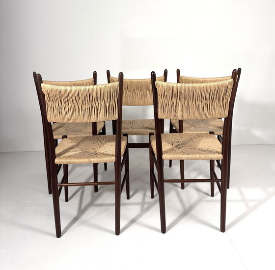 Image 1 of French Papercord Dining Chairs