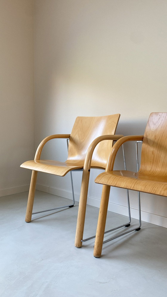 Image 1 of Vintage Wooden Thonet Chair By Wulf Schneider And Ulrich Böhme (S320)