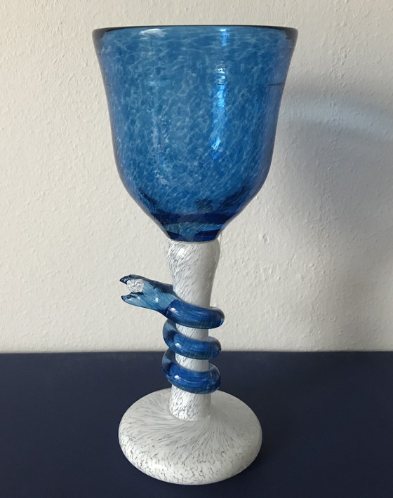 Image 1 of Jan-Stievens Glashytta Glass art wine glass