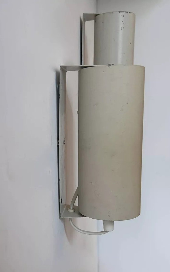 Image 1 of 2 applique da parete regolabili in metallo bianco, Svezia 1970