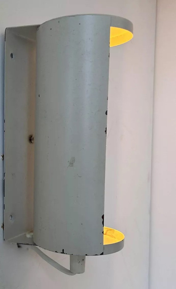 Image 1 of 2 applique da parete regolabili in metallo bianco, Svezia 1970