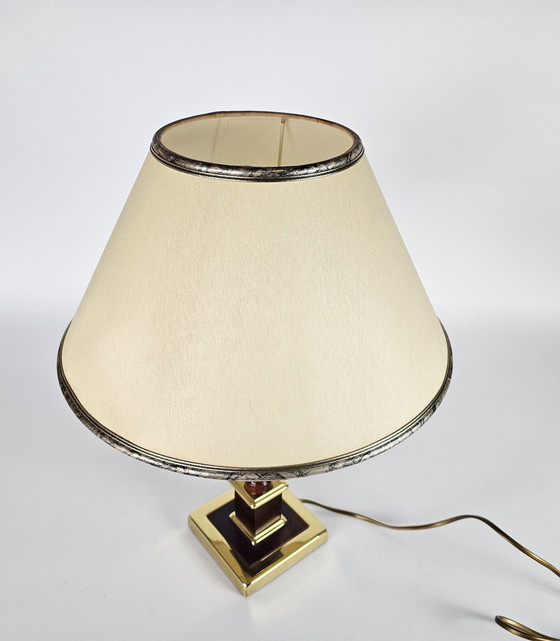 Image 1 of Herda - Hollywood Regency Style - Brass - Pull Pendant Table Lamp - 3E Quarter 20th Century