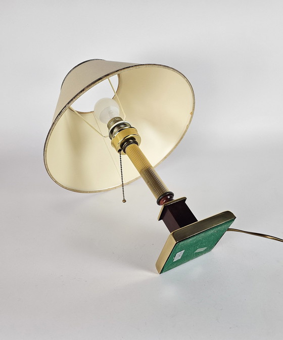 Image 1 of Herda - Hollywood Regency Style - Brass - Pull Pendant Table Lamp - 3E Quarter 20th Century