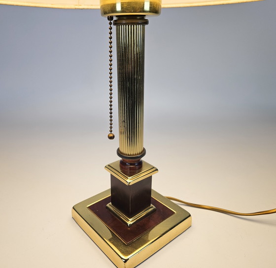 Image 1 of Herda - Hollywood Regency Style - Brass - Pull Pendant Table Lamp - 3E Quarter 20th Century