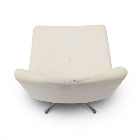 Image 1 of Set di 4 sgabelli vintage con seduta in fibra di vetro di Vaghi, anni '60