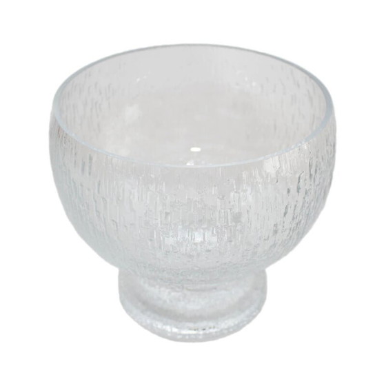 Image 1 of Ciotola Kekkerit vintage in cristallo bianco di Timo Sarpaneva per Littala, 1970