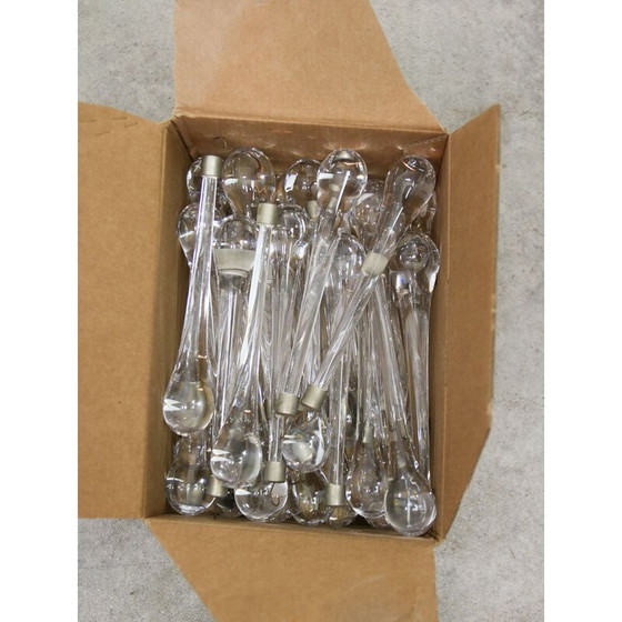 Image 1 of Lampadario vintage a goccia in cristallo, Italia 1960