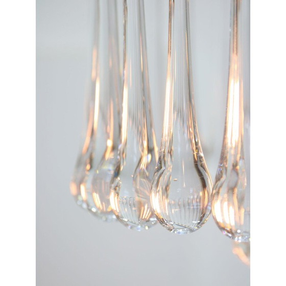 Image 1 of Lampadario vintage a goccia in cristallo, Italia 1960