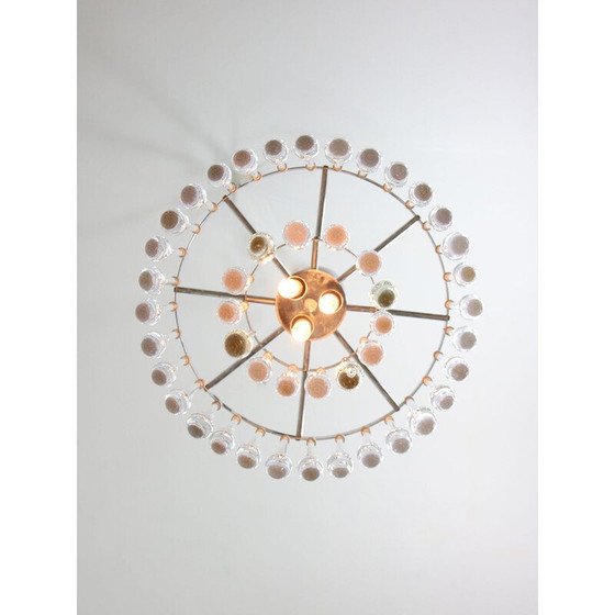 Image 1 of Lampadario vintage a goccia in cristallo, Italia 1960