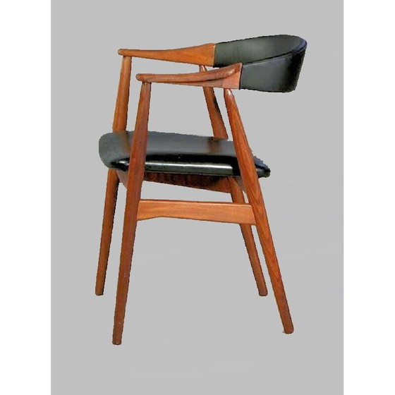 Image 1 of Set of 6 vintage armchairs by Th. Harlev for Farstrup Møbler, 1950