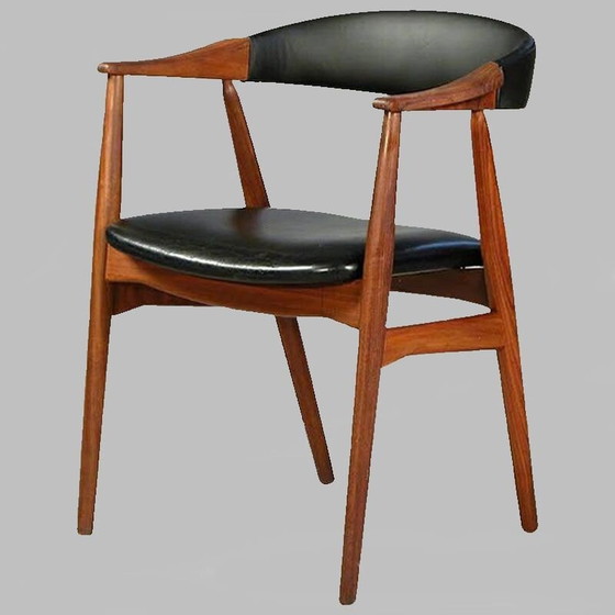 Image 1 of Set of 6 vintage armchairs by Th. Harlev for Farstrup Møbler, 1950