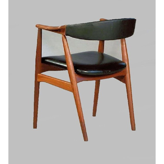 Image 1 of Set of 6 vintage armchairs by Th. Harlev for Farstrup Møbler, 1950