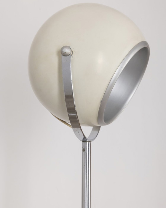 Image 1 of Vintage 70S White Adjustable Floor Lamp Italian Design 