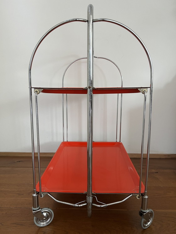 Image 1 of Midcentury Dinett Serving Cart From Bremshey