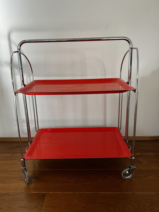 Midcentury Dinett Serving Cart From Bremshey