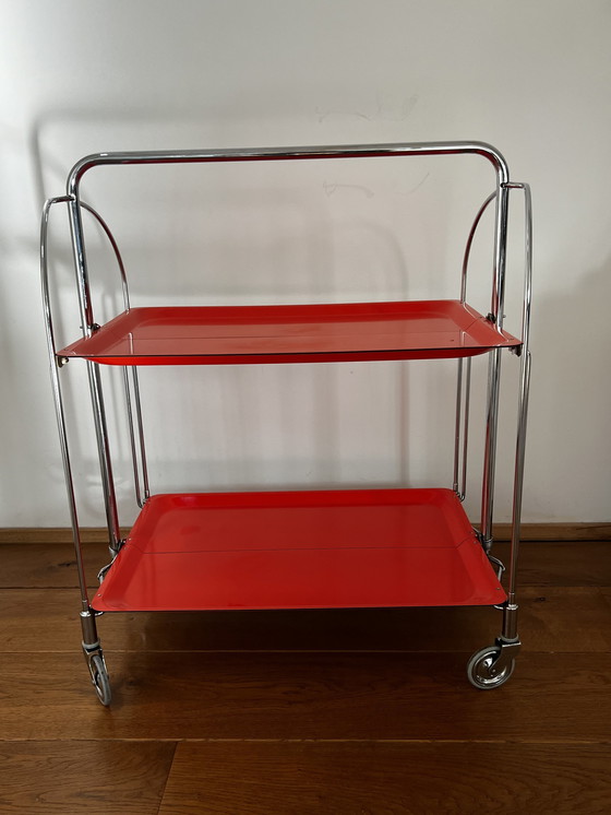Image 1 of Midcentury Dinett Serving Cart From Bremshey