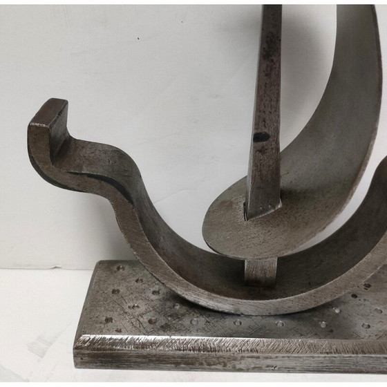 Image 1 of Brutalist vintage steel paperweight for boats
