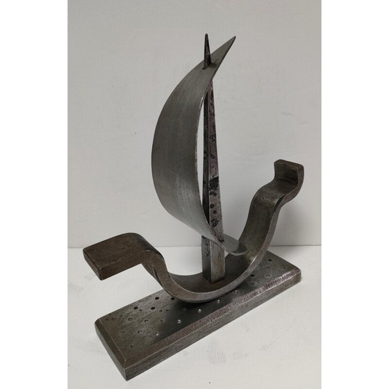 Image 1 of Brutalist vintage steel paperweight for boats