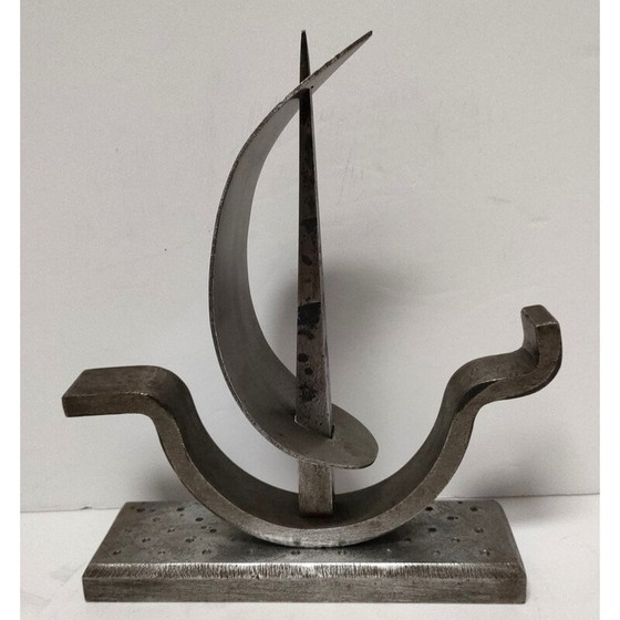 Image 1 of Brutalist vintage steel paperweight for boats