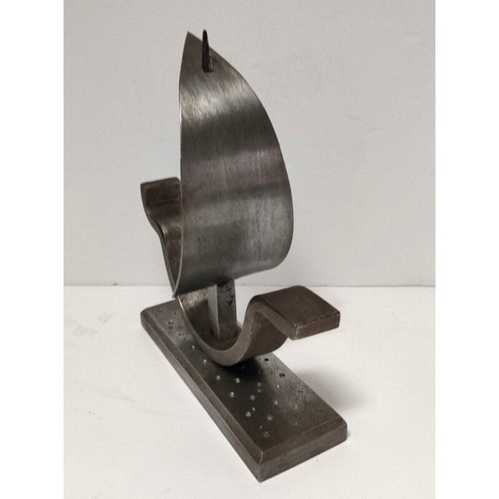 Image 1 of Brutalist vintage steel paperweight for boats