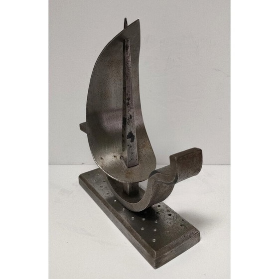Image 1 of Brutalist vintage steel paperweight for boats