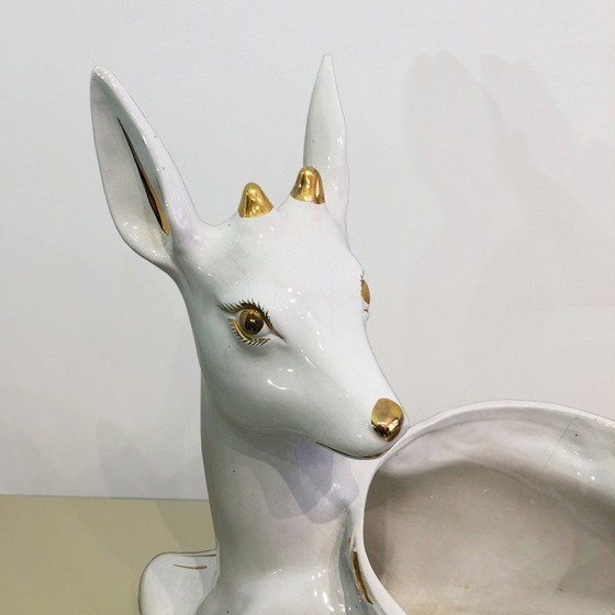 Image 1 of Vintage ceramic flower pot for Antica Athéna, Italy 1980