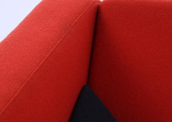 Image 1 of 2X Fritz Hansen Decision Armchair Red/Black