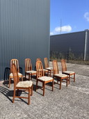8 sedie da pranzo vintage in teak