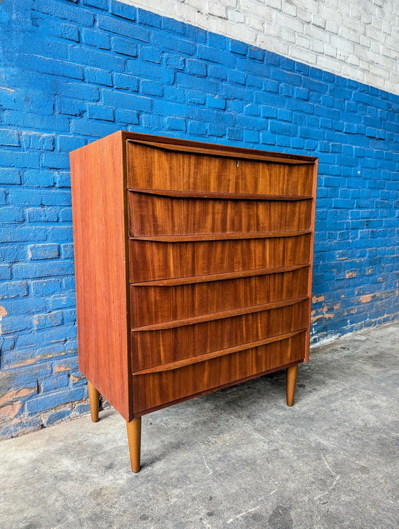 Image 1 of Midcentury Danish Teak Chest of Drawers 1960S