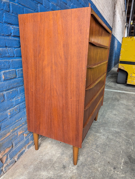 Image 1 of Midcentury Danish Teak Chest of Drawers 1960S